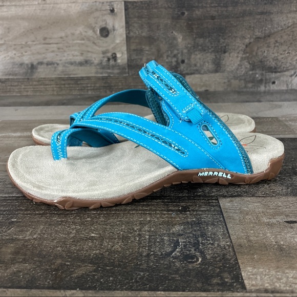 Merrell Terran Convertible Algeirs Blue Leather Sandals J21798 - Picture 3 of 9